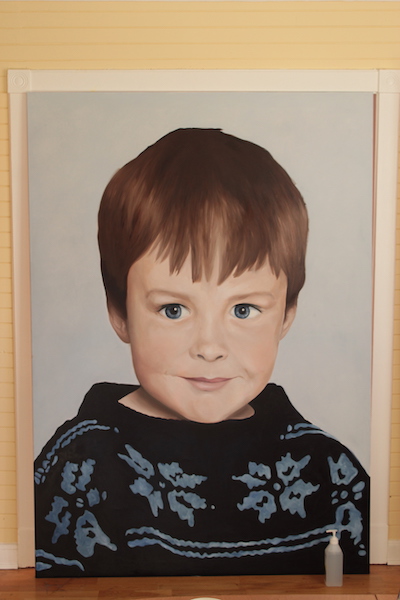 Painting of Nokkvi as a child